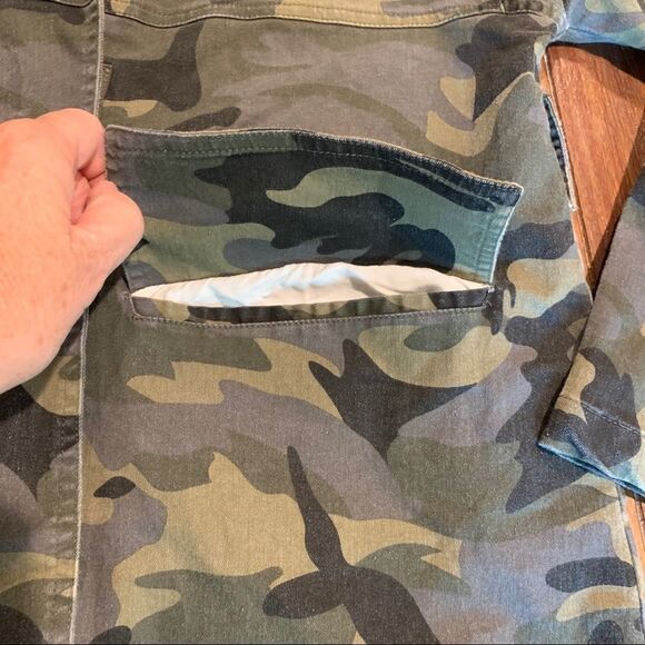 Umgee Camo Military Utility Jacket Zip Front Small - Picture 4 of 7